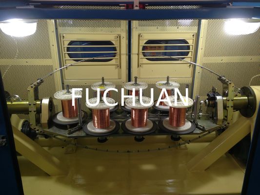 Máquina de Torção e Agrupamento de Fios de Cobre FUCHUAN 4000 com Tela Sensível ao Toque 19 Peças