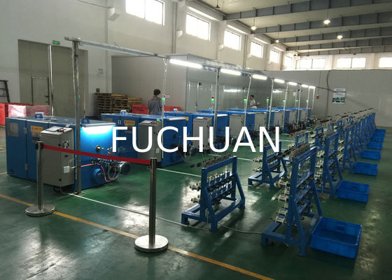 0Máquina de torção de fio de cobre de.03mm 24 zonas Equipamento de torção dupla