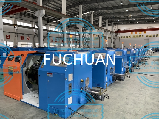 Máquina de entrelaçamento de fio de cobre de grande capacidade, com velocidade de 100 m/min e potência de 7,5 kW