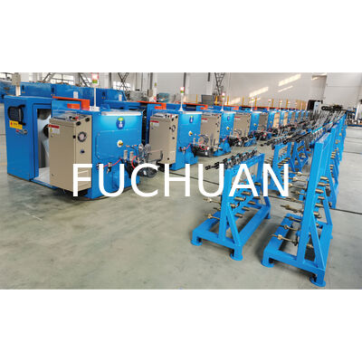 Máquina de agrupamento de fio de cobre de torção dupla de alta velocidade 300 400 450mm Linha de fabricação de cabos elétricos de energia
