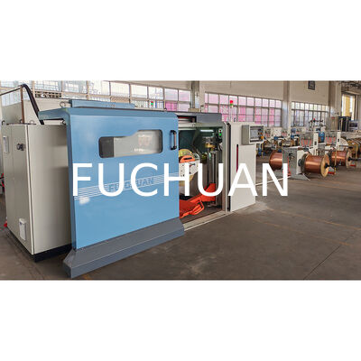 Fio de cobre de alta velocidade de Fuchuan 800 que ajunta o encalhamento de torção dobro da máquina